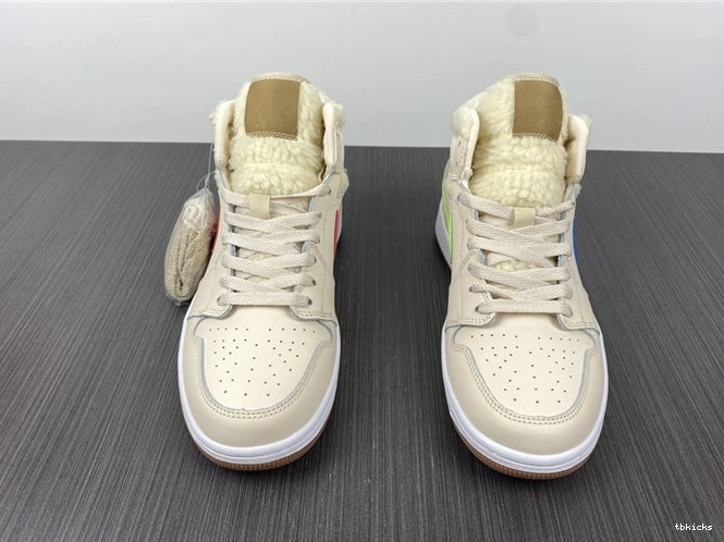 Cheap TBK SunProtective Fleece Pearl Mid 3701 DO2207- Jordan1 White 1026